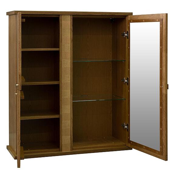 Шкаф комбинированный навесной «Тунис» П6.343.0.28 (П343.28Ш), Материал: ДСП+шпон, Цвет: дуб рустикаль с золочением (Shkaf_Tunis_P343-28SH_dubrustikal_zoloto_.jpg) Шкаф комбинированный навесной «Тунис» П6.343.0.28 (П343.28Ш), Материал: ДСП+шпон, Цвет: дуб рустикаль с золочением