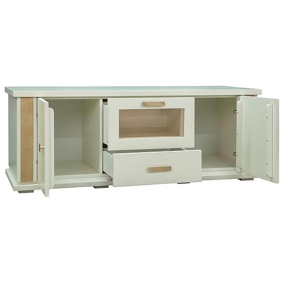 Тумба ТВ «Тунис» П6.343.0.14 (П343.14Ш), Цвет: Слоновая кость с золочением (TumbaTV_Tunis_P343-14SH_slonkost_zoloto__.jpg) Тумба ТВ «Тунис» П6.343.0.14 (П343.14Ш), Цвет: Слоновая кость с золочением