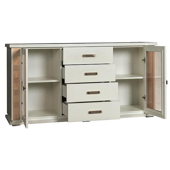 Тумба комбинированная «Тунис» П6.343.0.03 (П343.03Ш), Цвет: Слоновая кость с золочением (Tumba_Tunis_P343-03SH_slonkost_zoloto__.jpg) Тумба комбинированная «Тунис» П6.343.0.03 (П343.03Ш), Цвет: Слоновая кость с золочением