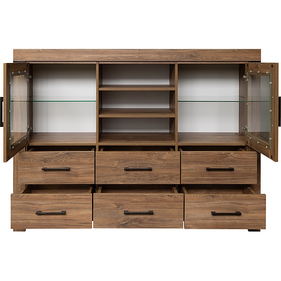 Шкаф «Гранде» П6.606.0.07 (П606.07), Материал: ЛДСП, Цвет: Дуб Стирлинг