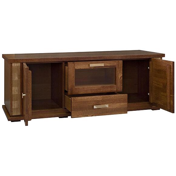 Тумба ТВ «Тунис» П6.343.0.14 (П343.14Ш), Цвет: Черешня с золочением (___Tumba_Tunis_P343-14SH_chereshnya_zoloto3.jpg) Тумба ТВ «Тунис» П6.343.0.14 (П343.14Ш), Цвет: Черешня с золочением