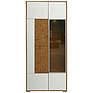 Шкаф с витриной «Гелиос» П550.01-01, Материал: ЛДСП+МДФ, Цвет: Дуб Вотан + белый