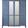 Шкаф для одежды 4д «Флорентина» БМ2.851.1.27-01(2678-01), Материал: МДФ, облицованная шпоном дуба, Цвет: голубой агат