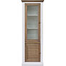 Шкаф с витриной «Мейсон» БМ2.861.0.05-01(2685-01), Материал: массив сосны, Цвет: белый воск + темпо