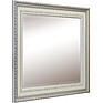 Зеркало «Валенсия Д 1»  П3.591.1.15(568.61), Материал: массив дуба, Цвет: Слоновая кость с серебром