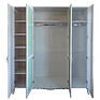 Шкаф для одежды 4д «Флорентина» БМ2.851.1.27-01(2678-01), Материал: МДФ, облицованная шпоном дуба, Цвет: белый агат