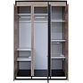 Шкаф для одежды «Каньон» П3.561.1.02, Материал: ЛДСП, Цвет: Дуб Каньон+чёрный