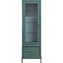 Шкаф с витриной «Флора» П6.980.0.01, Материал: ЛДСП, Цвет: Зелёный самшит