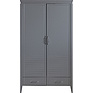 Шкаф для одежды 2д «Орли» П3.590.1.03, Материал: МДФ, Цвет: Платина