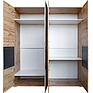 Шкаф для одежды «Блэквуд Лофт» П3.0556.1.29, Материал: ЛДСП, Цвет: Дуб Вотан + чёрный