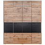 Шкаф для одежды «Блэквуд Лофт» П3.0556.1.29, Материал: ЛДСП, Цвет: Дуб Вотан + чёрный