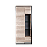 Шкаф с витриной «Каньон Лофт» П3.0561.0.20/40-01, Материал: ЛДСП, Цвет: Дуб Каньон+чёрный