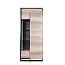 Шкаф с витриной «Каньон Лофт» П3.0561.0.20/40, Материал: ЛДСП, Цвет: Дуб Каньон+чёрный