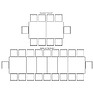 Стол обеденный «Гранд» П4.332.4.02 (332.02), Материал: МДФ+шпон, Цвет: Дуб рустикаль с патинированием