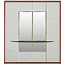 Шкаф для одежды «Монако» П6.528.1.01-01 (П528.01), Материал: МДФ+ПВХ, Цвет: Дуб Саттер+Белый глянец