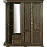 Шкаф комбинированный для прихожей «Верди» П3.487.3.01 (П433.01), Материал: массив дуба, Цвет: Табак