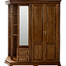 Шкаф комбинированный для прихожей «Верди» П3.487.3.01 (П433.01), Материал: массив дуба, Цвет: Черешня