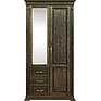 Шкаф комбинированный для прихожей «Верди» П3.487.3.12 (П433.12Z), Материал: массив дуба, Цвет: Табак