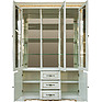 Шкаф комбинированный «Милана 3С» П4.265.2.14(396.14), Материал: массив дуба, Цвет: Слоновая кость с золочением