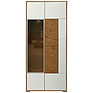 Шкаф с витриной «Гелиос» П550.01, Материал: ЛДСП+МДФ, Цвет: Дуб Вотан + белый