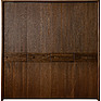 Шкаф для одежды 4д «Хедмарк» БМ2.761.1.27(2210), Материал: массив дуба, Цвет: Венге