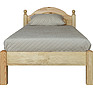 Кровать одинарная 1-09 «Лотос» БМ2.701.1.13, Материал: массив сосны, Цвет: Сосна натуральная, Спальное место: 2000x900 мм, Размер: 2100х985х860
